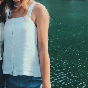 White flowy cute shirt